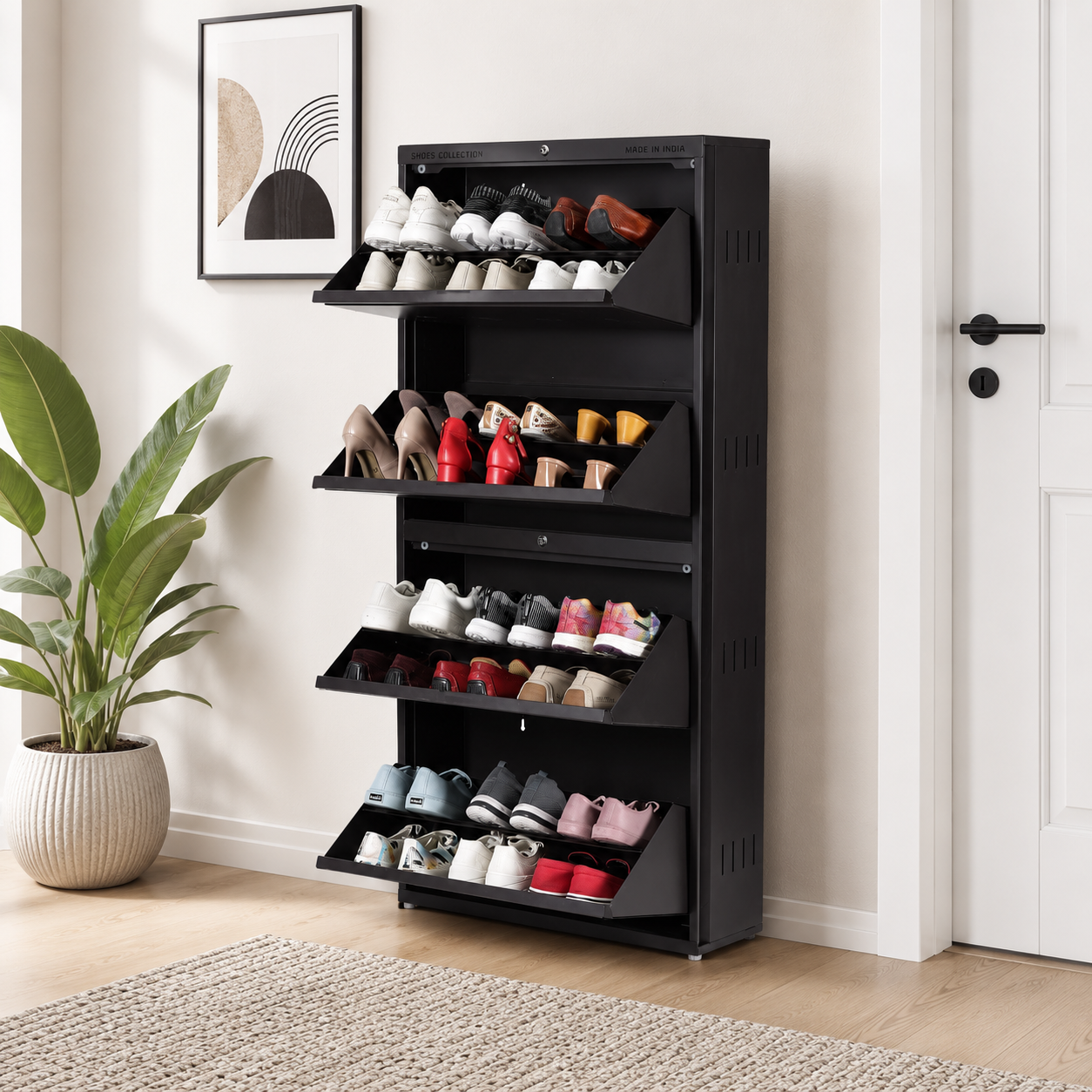 7 4 Door Shoe Rack - Image 1