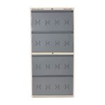 4 Door Shoe Rack (DOUBLE DACKER) GRAY BEIGE - Image 2