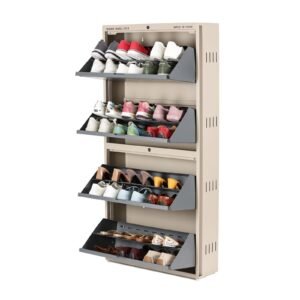 Upgrade your home with our 4 Door Double Decker Shoe Rack — stylish, spacious and durable. Perfect for keeping your footwear neatly organized while saving space.